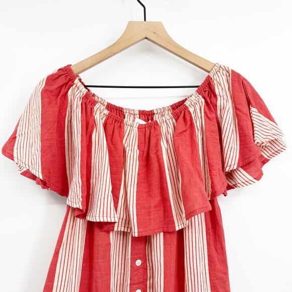 Faithful the Brand Amalfi Off Shoulder Mini Dress Size 8 (Small Flaw)‎ - Picture 5 of 14